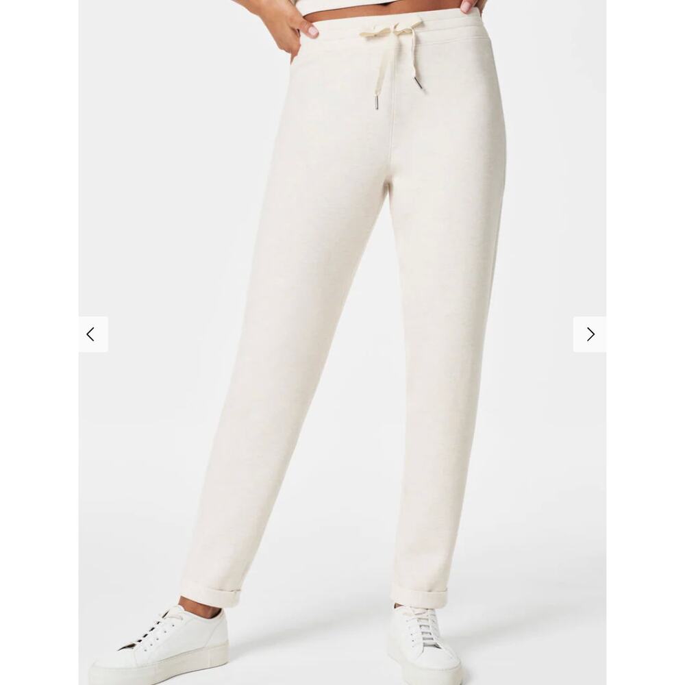 Spanx AirEssentials Tapered Pant Oatmeal Heather Sz XL